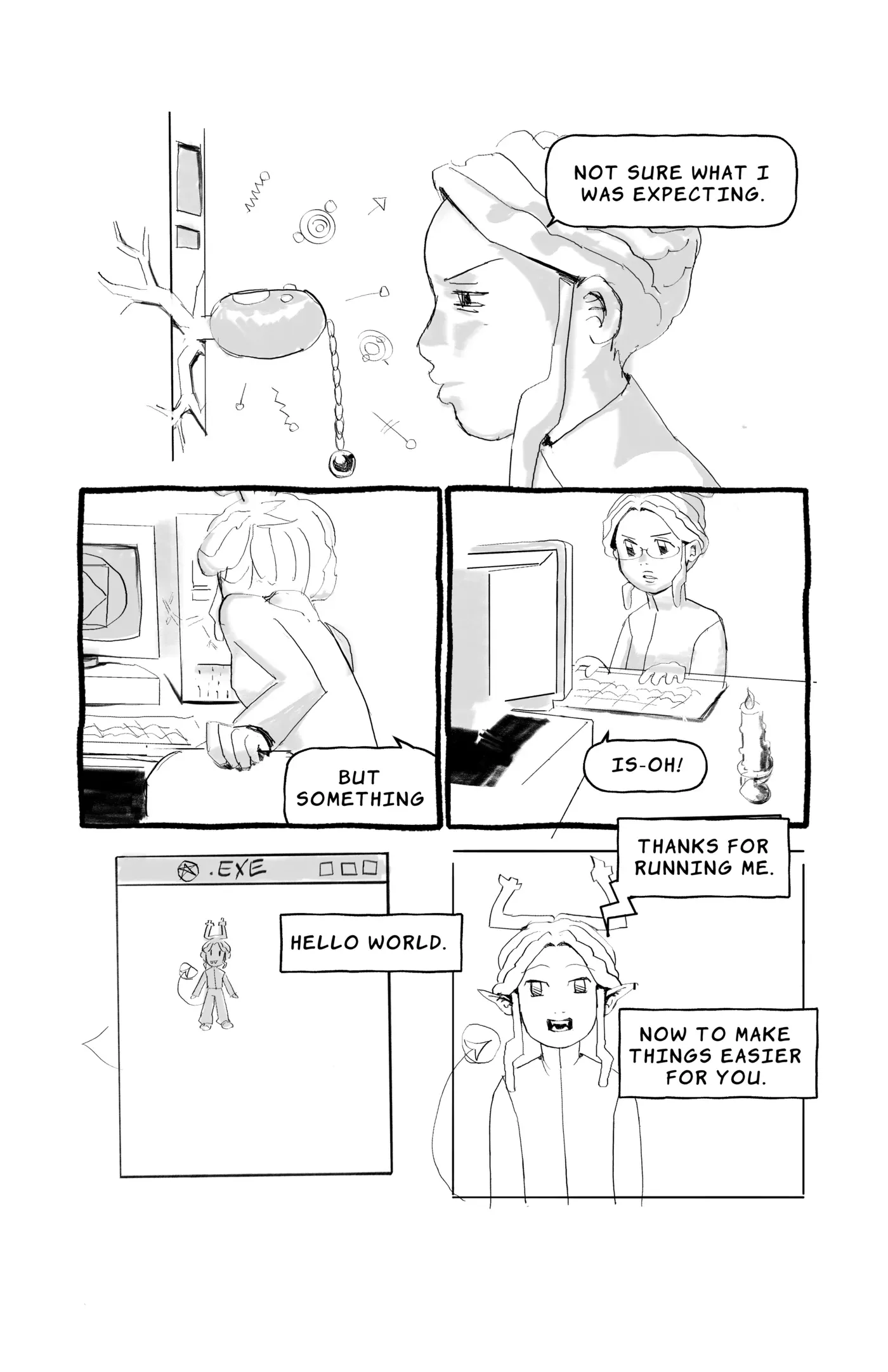 Cover page for Supernatural Web comic